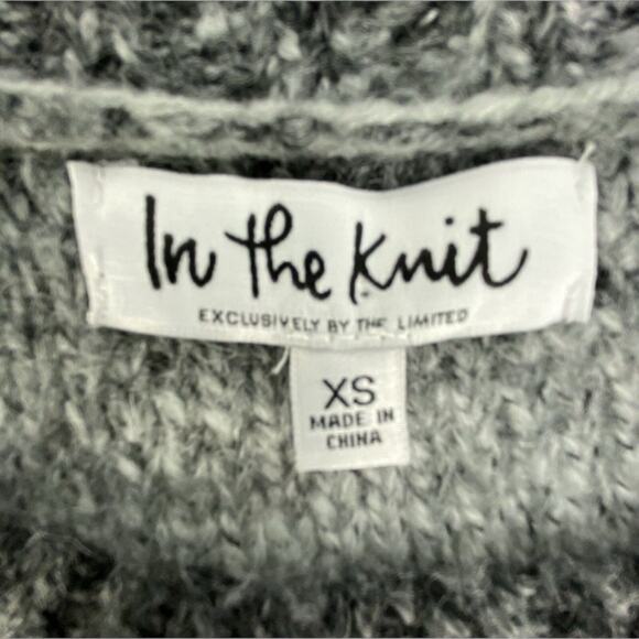 Y2K Vintage Sweater Womens XS Cropped Striped Bell Sleeve Grunge Goblincore Boho - Picture 3 of 5